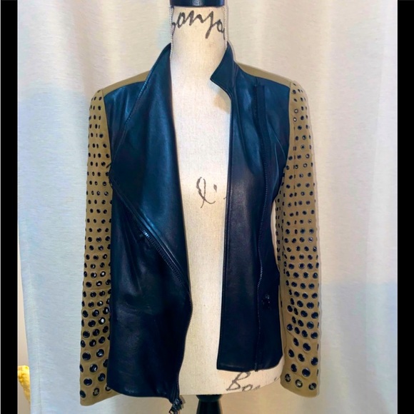 🌟🏍️ Robert Rodriguez Leather Moto Jacket 🏍️🌟 - Picture 2 of 12